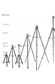 Neepho Np-8810 150 Cm Tripod Bluetooth Kumandalı Profesyonel Telefon Kamera Tutucu Çantalı Tripot thumbnail 3