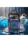 GY-801 8 İnç Taşınabilir Uzaktan Kumandalı Karaoke Mikrofonlu Bluetooth Hoparlör - 5