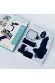 Ay-49 Video Making Kit Kumandalı Mikrofon Led Işık Mini Tripod Için Telefon Vlog Video Kayıt - 4