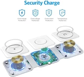 Manyetik Şarj aleti 3ü 1 arada katlanabilir kablosuz şarj cihazı, manyetik endüktif şarj istasyonu, Brifit kablosuz şarj pedi, Apple 11/12/13/14 Pro Max/XS/XR/X/8+, Air-Pods Pro/2/3, thumbnail 8