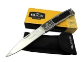 Buck Knives BK-001BRV Kamp Çakı 23 cm - Metal İşlemeli Sap, Kılıflı - 1