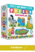 Özel Üretim Zeka Geliştirici Eğitici Çocuk El Göz Koordinasyonu My Best Puzzle Hayvanlar - 3