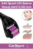 Derma Roller Titanyum Uçlu 540 İğneli Cilt Bakım Vücut Yenileme Masaj Aleti 0,50 mm - 1
