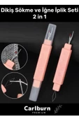 Özel Üretim Çok Fonksiyonlu Ergonomik Tasarım Pratik Hızlı Dikiş Sökme ve İğne İplik Seti 2 in 1 - 1