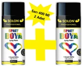 2 Adet Sprey Boya Sarı 400 Ml. - 1
