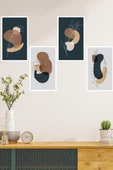 Veraart 4 Parça Çerçeve Görünümlü Mdf Bohem Tablo Seti - 3