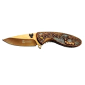 Columbia EXT-3210-A Geyik Desenli Bronz Renk Cep Çakısı - 3