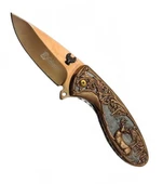 Columbia EXT-3210-A Geyik Desenli Bronz Renk Cep Çakısı - 1
