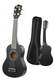 Midex UKX-233BK Siyah Concert Ukulele (Askı Çanta Metod Pen - 2