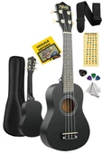 Midex UKX-233BK Siyah Concert Ukulele (Askı Çanta Metod Pen - 1