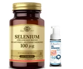 Solgar Selenium 100 mcg 100 Tablet - Diş Beyazlatıcı Köpük Hediye - 1