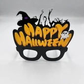 Halloween Pvc Kaplı Cadı Şapkalı Model Gözlük - 1