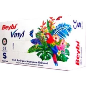 BEYBİ PUDRASIZ VİNİL MUAYENE ELDİVENİ 100 ADET S BOY - 1
