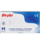 BEYBİ PUDRALI LATEKS ELDİVEN 100 ADET M BOY thumbnail 2