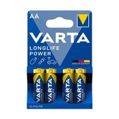 Varta 4906 Longlife Power Alkalin AA Kalem Pil 4'lü Paket (Blister) - 1