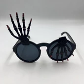Halloween Plastik İskelet  Model Gözlük Siyah thumbnail 1