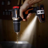 Worx Wx925 20Volt/2.0Ah Li-İon Çift Akülü Kömürsüz Profesyonel Darbeli Matkap+Wx265 Kömürsüz Darbeli Tornavida Kombo Set - 4