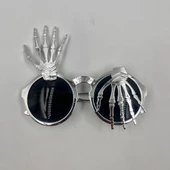 Halloween Plastik İskelet Model Gözlük Gümüş - 2