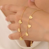 925 Ayar Gümüş Kişiye Özel Sallantılı İsimli Kalp Kolye - CN00358 thumbnail 4