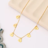 925 Ayar Gümüş Kişiye Özel Sallantılı İsimli Kalp Kolye - CN00358 thumbnail 5