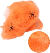 Halloween Pamuklu Örümcek Ağı 20 Gr Turuncu thumbnail 2