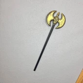 Halloween Çubuklu Çift Yönlü Eskitme Balta 55 cm - 2