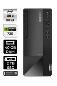 LENOVO Neo 50T 11SC001ATXE339 i3 12100 40GB RAM 2TB SSD GT730 FDOS MASAÜSTÜ BİLGİSAYAR thumbnail 1