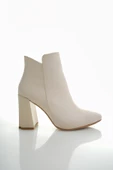 Muggo ELODİE Garantili V Kesim Kalın Topuklu Kadın Bot - 8