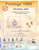 Fakir prestige  1800 Arzum verdino 445 siyah süpürge torbası 5li - 2