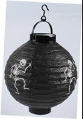 Halloween Japon Feneri Led Pilli 20 cm Siyah İskelet thumbnail 5