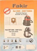 Fakir Ext 2600 3200 turbo süpürge torbası 5li - 2