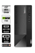 LENOVO Neo 50T i5 12400 40GB RAM 4TB SSD GT730/4GB FDOS 11SE00MJTX MASAÜSTÜ PC & PER4 BELLEK thumbnail 1