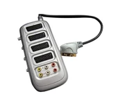 Scart Çoklayıcı Dağıtıcı Dörtlü Rca Butonlu - 1