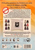 Philips Arnica Elektrokux Aeg Arçelik Beko Vestel  s bag Lotus süpürge torbası 5li - 2