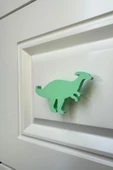 Pomerol Yeşil Dino2 Dolap Kulpu -Çocuk Odası, Mutfak ve Banyo İçin Modern, Sevimli ve Dayanıklı Mobilya Kulp thumbnail 1