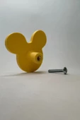 Pomerol Sarı Mouse Dolap Kulpu - Çocuk Odası, Mutfak ve Banyo İçin Modern, Şık ve Dayanıklı Mobilya Kulp, DH - 5