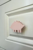 Pomerol Pembe Dino 5 Dolap Kulpu-Çocuk Odası, Mutfak ve Banyo İçin Modern, Sevimli ve Dayanıklı Mobilya Kulp - 1