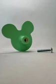 Pomerol Yeşil Mouse Dolap Kulpu- Çocuk Odası, Mutfak ve Banyo İçin Modern, Şık ve Dayanıklı Mobilya Kulp, DH - 5
