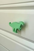 Pomerol Yeşil Dino2 Dolap Kulpu -Çocuk Odası, Mutfak ve Banyo İçin Modern, Sevimli ve Dayanıklı Mobilya Kulp thumbnail 2