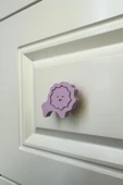 Pomerol Mor Aslan Dolap Kulpu - Çocuk Odası, Mutfak ve Banyo İçin Sevimli ve Dayanıklı Mobilya Kulp, KulpD thumbnail 1