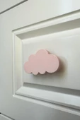 Pomerol Pembe Bulut Dolap Kulpu - Çocuk Odası, Mutfak ve Banyo İçin Şirin ve Dayanıklı Mobilya Kulp - 1