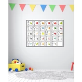 ALFABE TABLO KARTON 70x50 cm - 1