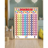1. ve 2.  Sınıf Saat  Etkinliği PVC 1mm 48x48 cm - 2