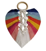 Yedi Çakra Renklerinde Yaprak Makrome Duvar Dekoru thumbnail 1