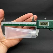 Şeffaf Boş Krem Tüpü 50ml , Vidalı Kapaklı Merhem Tüpü ,  Şeffaf Lipgloss Tüp 50 ml x 3 Adet thumbnail 3