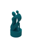3D Anne ve Çocuk Figür - Mavi - 8