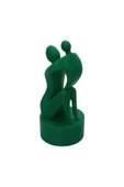3D Anne ve Çocuk Figür - Yeşil - 1