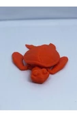 3d Hareketli Kaplumbağa Figürlü Oyuncak - Turuncu thumbnail 4