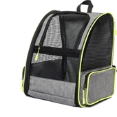 Brave Paws Piramit Model Kedi Köpek Çantası Yıkanabilir Hava Alan Plastik Fileli (GRİ) - 2