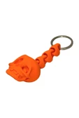 3D Kuru Kafa Anahtarlık - Turuncu - 1